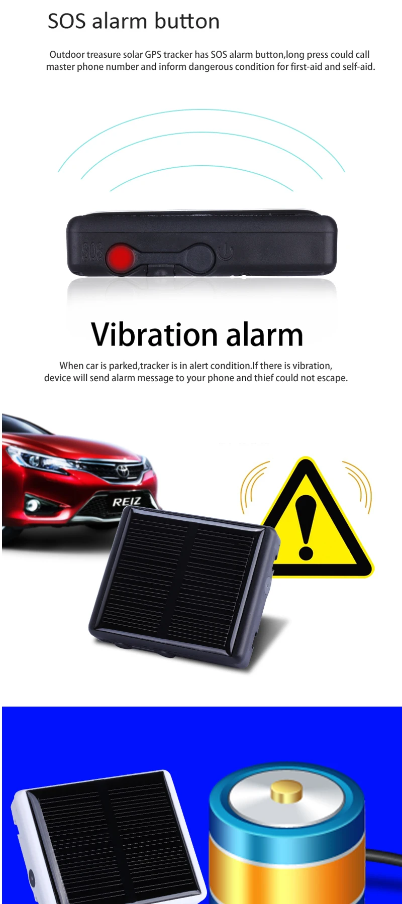 Solar Powered Gps Tracker Waterproof Gps Dog Collar Tracking On App Of