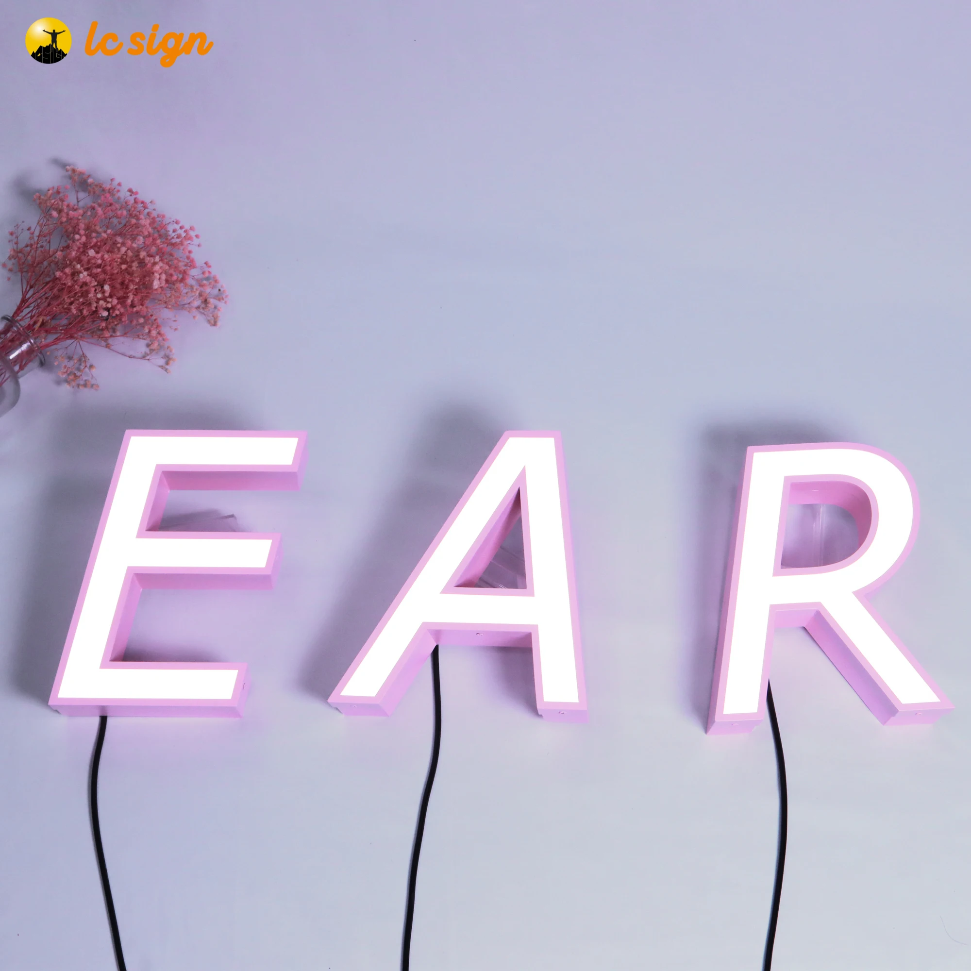 Открытый led подсветка Логотип сотовый телефон магазин названия