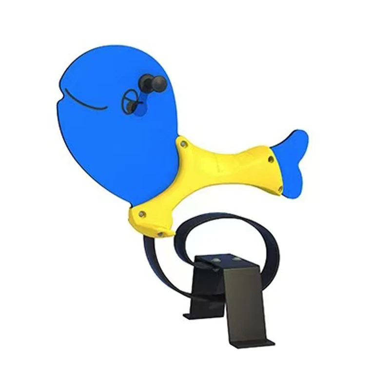 Funny Indoor/Outdoor Plastic Spring Riding Horse Amusement Park Facilities Children's PE Board Rocking Horse Toys