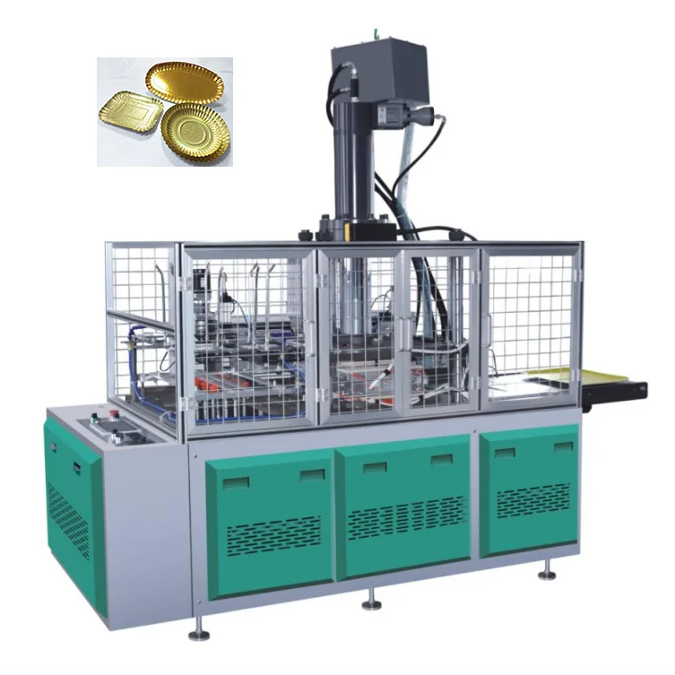 MSL800J Single Station Automatic Paper Sugarcane Bagasse Plate Molding Machine Making Paper Cake Tray