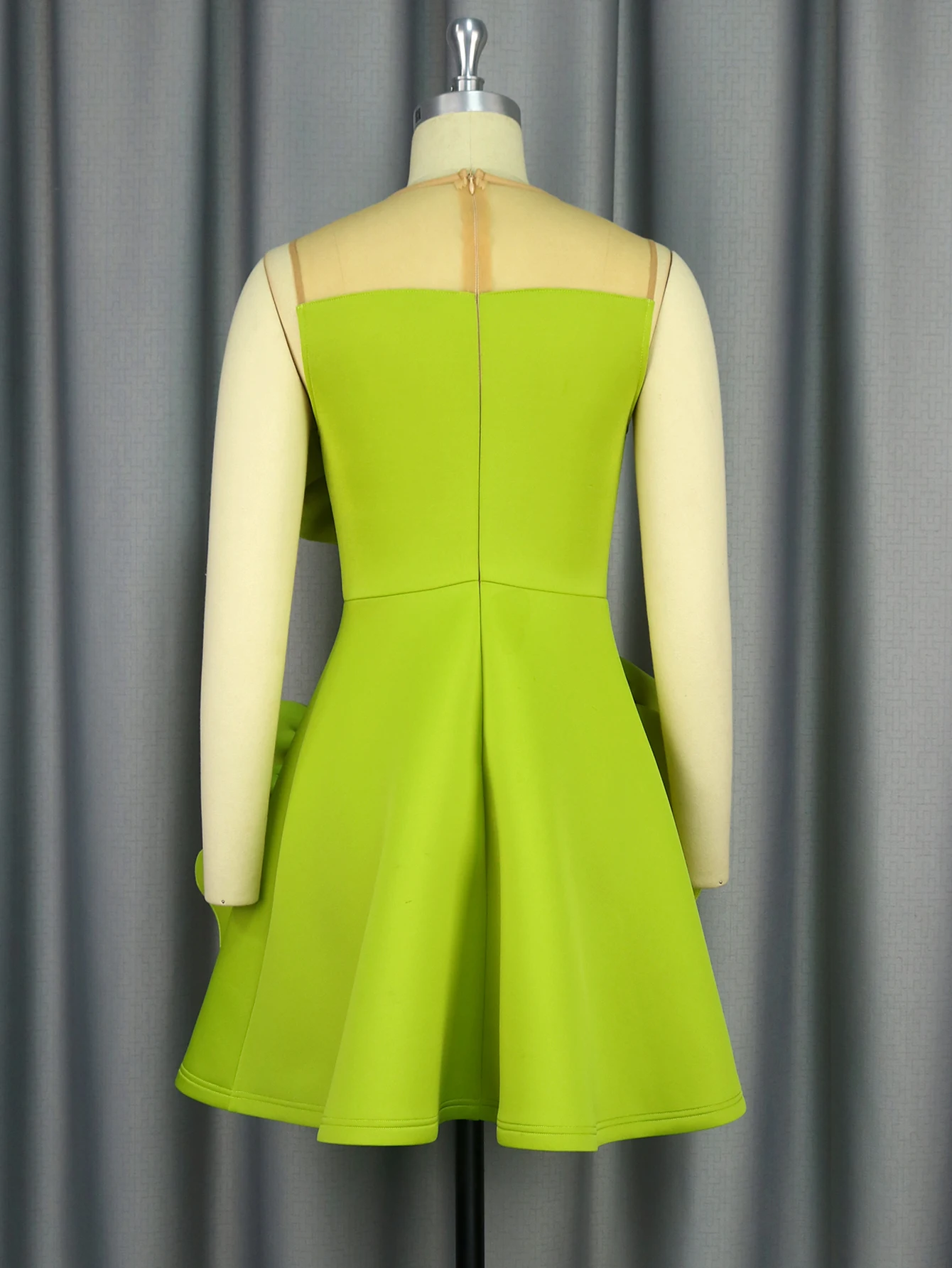 slim fit dress slacks Kelly Green Cut Out Floral Detail Mini Dress main image 1
