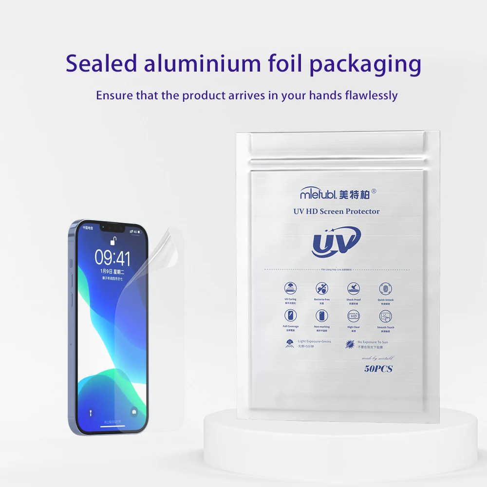 TPU Glass Screen Protector Touch Feeling UV Hydrogel Film TPU Film for All Mobile Phones
