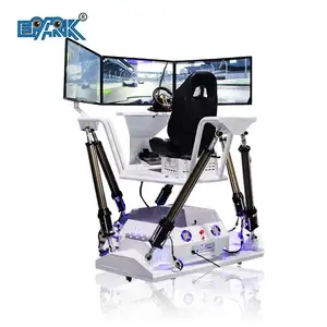 New Virtual Entertainment 9d Vr Three 3 Screen 6 Dof Racing Simulator Car Driving Simulator