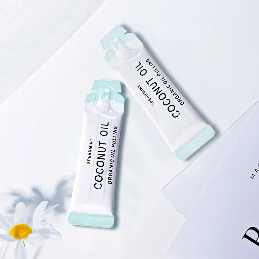 Портативный мини-ополаскиватель для рта с 100% натуральным мятным ароматом, кокосовое масло, отбеливание зубов