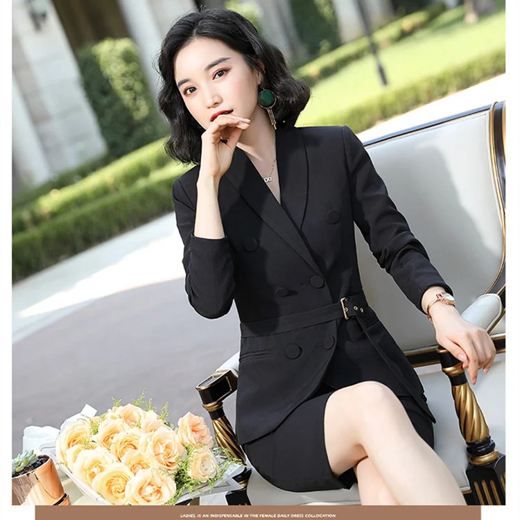Terno feminino profissional, novo temperamento slim vestido formal blazer  loja de joias roupas de trabalho