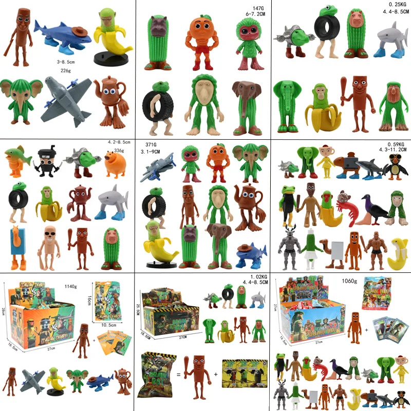 Mystery Box of 24 Tralalero Shark Anime Figures - Blind Bag Toys