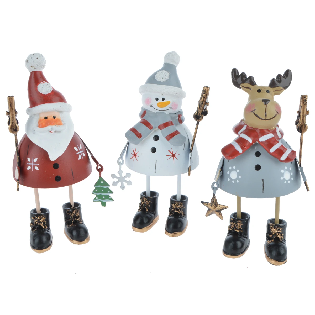 Металлические поделки Зимний Олень Санты сноманский олень настольное украшение для дома детские подарки рождественские украшения поставки