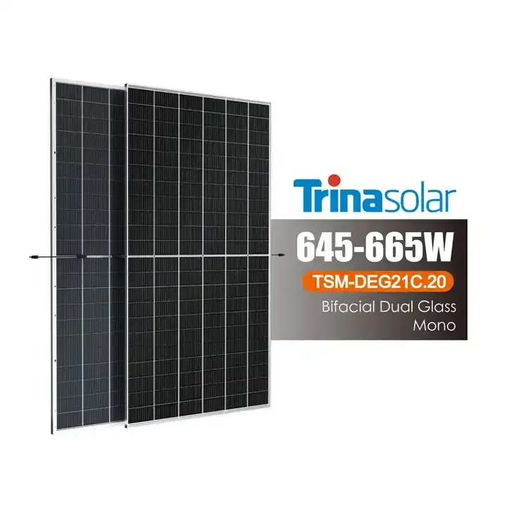 Panel słoneczny Trina z podwójnym szkłem