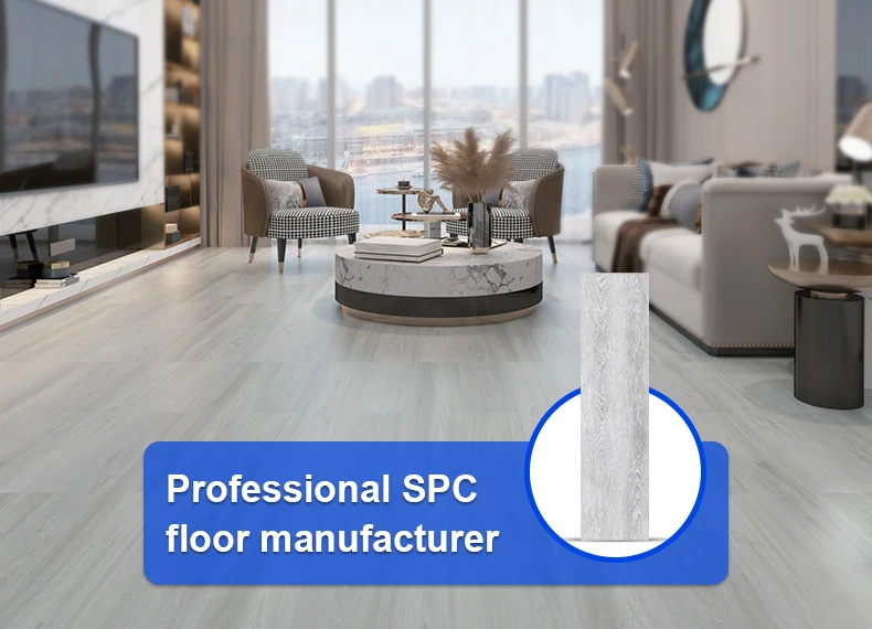 4mm 5mm 6mm Click Lock Spc Flooring Waterproof Plastic Tiles Vinyl