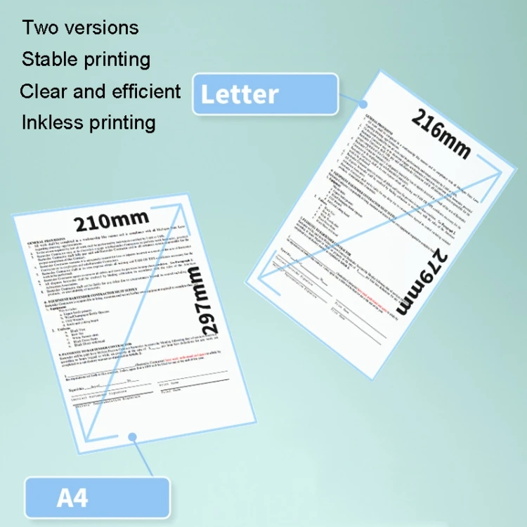 Phomemo M08F Mini Thermal Printer Wireless Wifi Paper Printing Portable Thermal Printer A4 With Android Ios Laptops