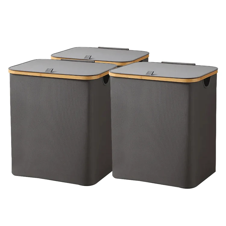 Large Capacity Collapsible Laundry Basket Waterproof Freestanding Laundry Bags Large Clothe Baskets With Lid