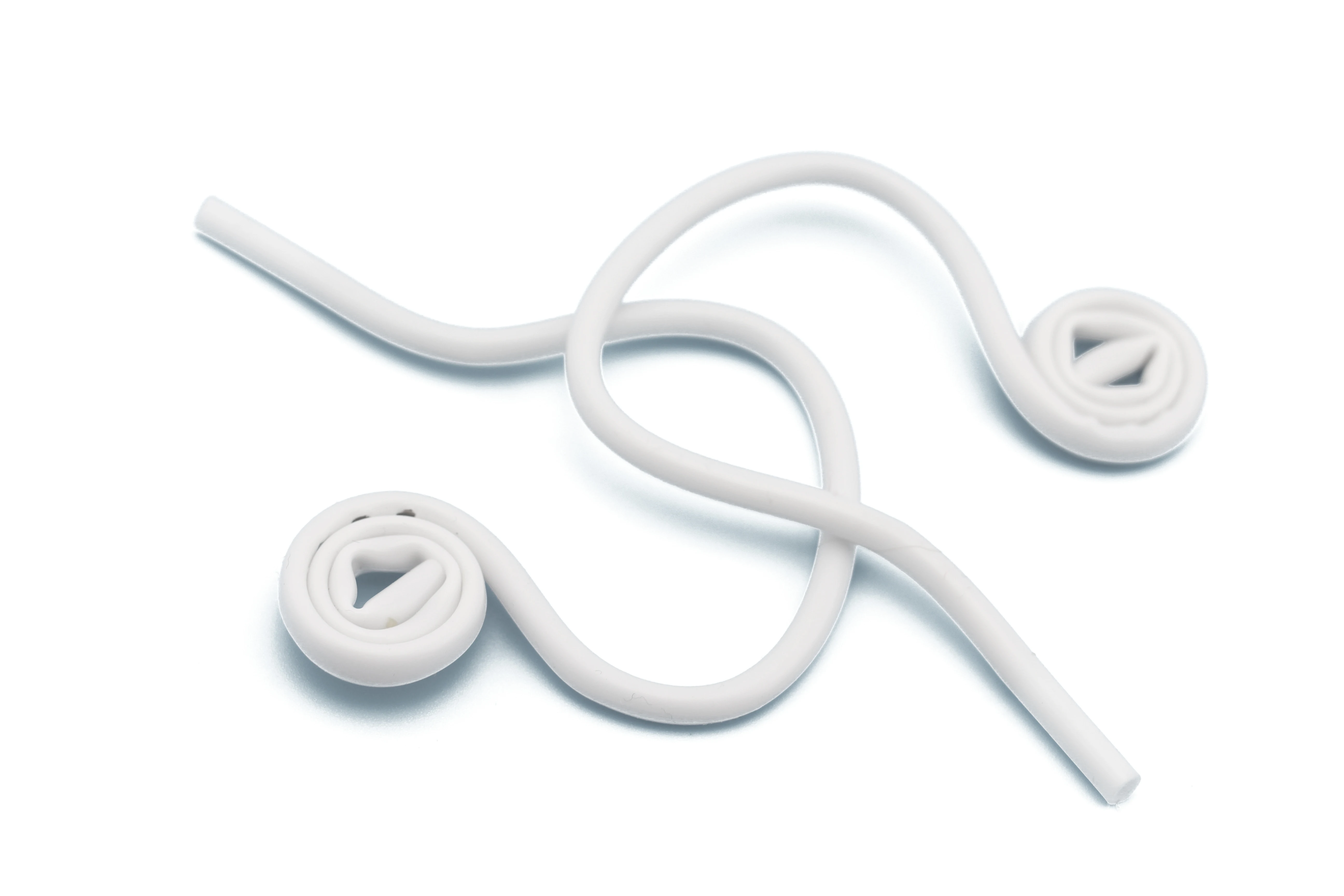 Dental Flex Bend Curly Saliva Ejector With Tongue Retractor Free Form