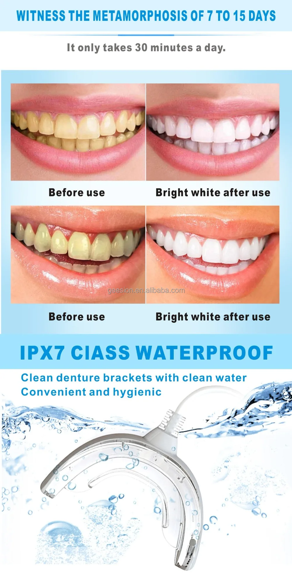 Rotation Arm Portable Teeth Bleach Led Lamp Dental Teeth Whitening