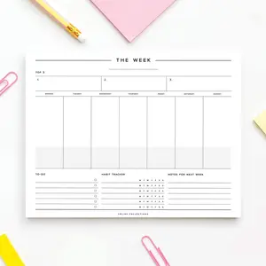 2026 Custom Design Large Calendar Desk Pad School Supplies Calendar Note Book Planner Notepad Agenda Notebook