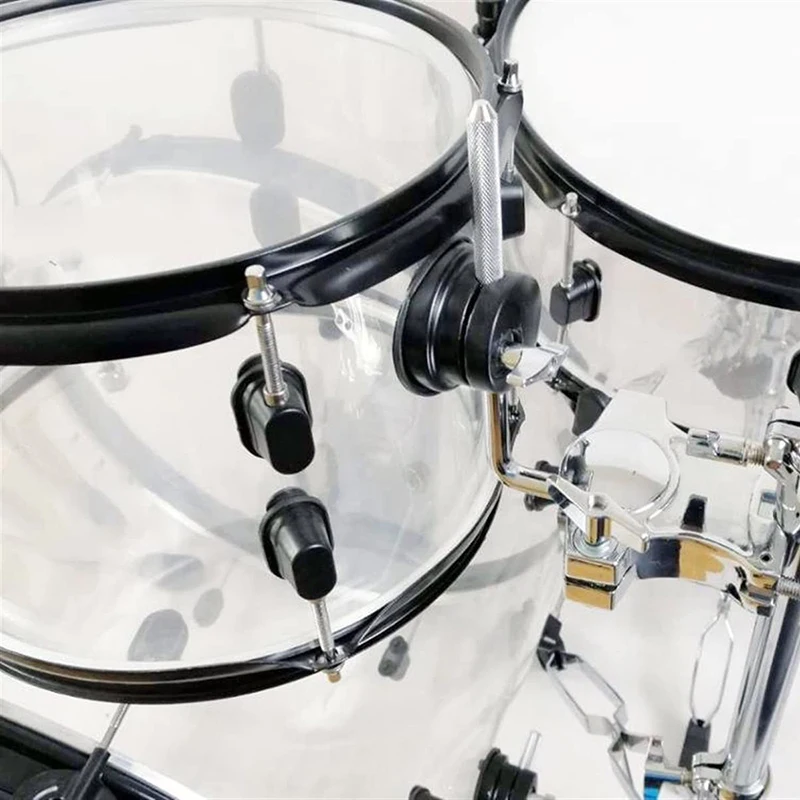 Factory Wholesale Professional Acrylic Drum Set Clear Musical Drum Kits
