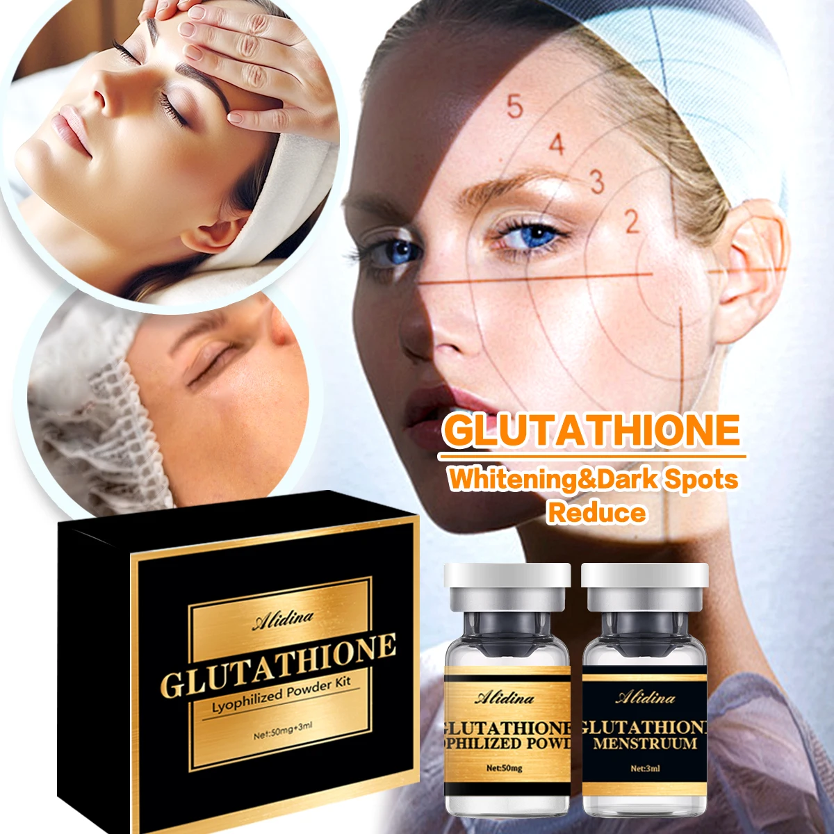 glutathione lightening serum Private Label Glutathione Concentre Age-aging Lightening Serum With  Glutathione Super Whitening and Brightening Skin Serum d