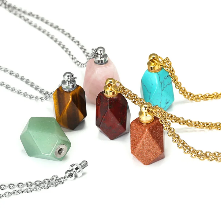 Simple Perfume Bottle Necklace European 