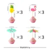 Flamingo Umbrella Cocktail Picks*12pcs