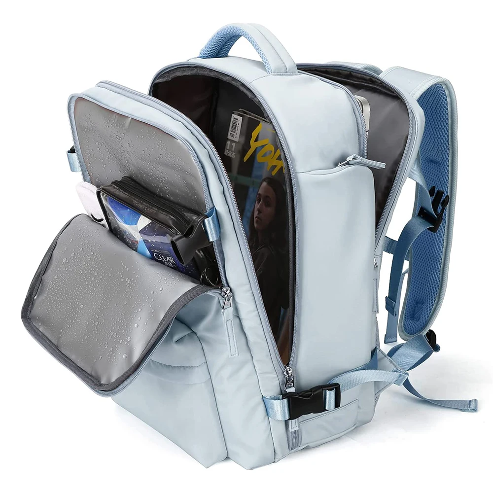 Hiking Waterproof Daypack Cooler Large Travel Laptop Backpack With USB Charging Port Shoes Compartment