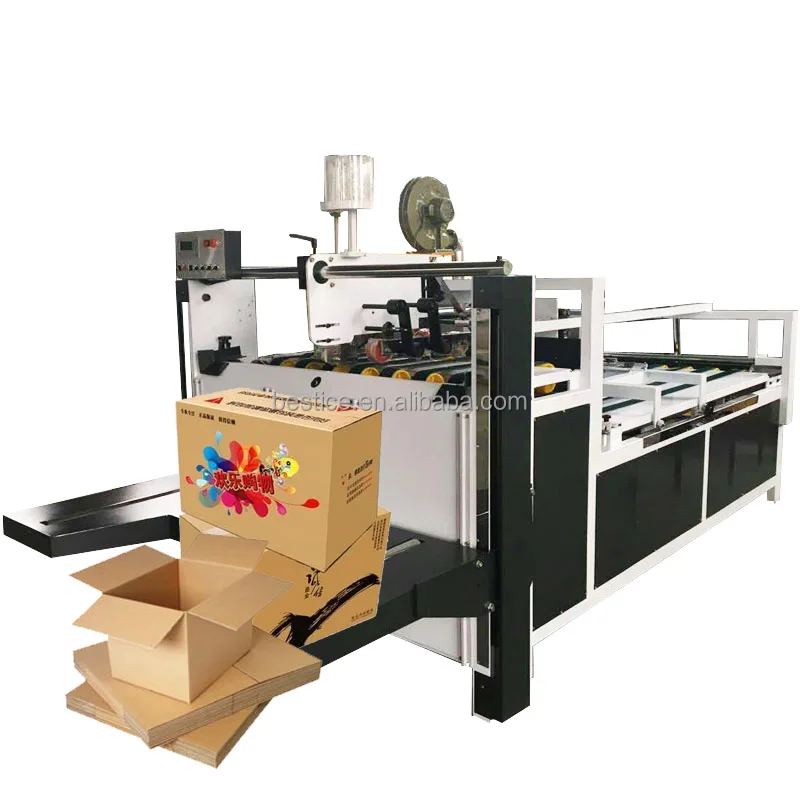 j.factoryページ ZXJ-2800 Semi-Automatic Carton Box Folder Gluer Machine Electric
