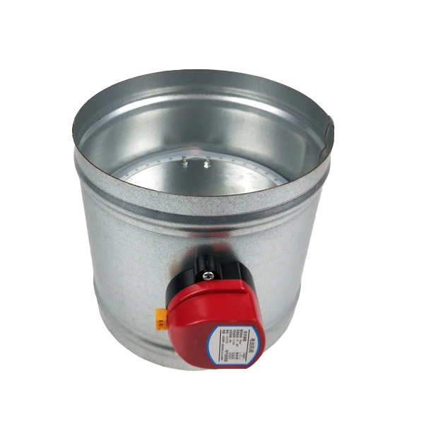 Motorized 24v 230v Hvac Duct 3way Tshape Diverter Damper Valve For