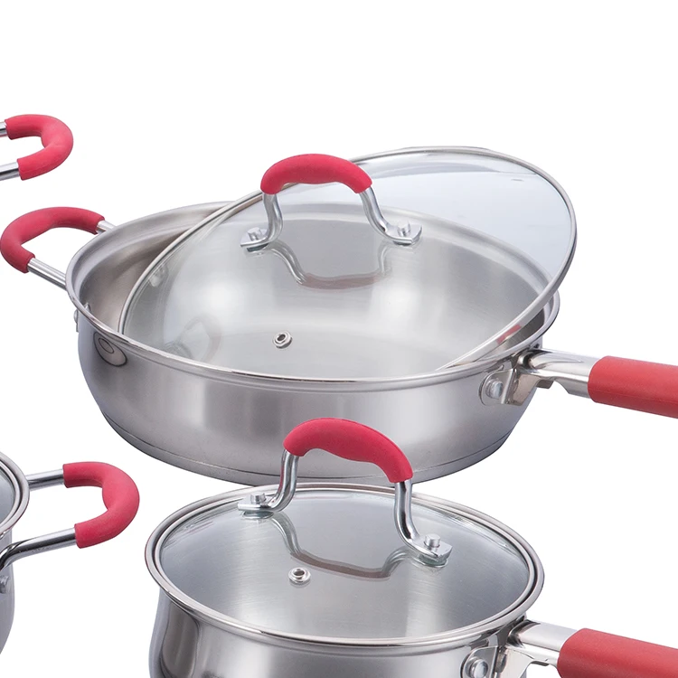 Professional Custom Stainless Steel Cookware Sets Non Stick Cooking Pots Sets supplier