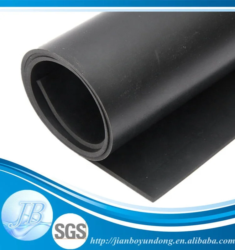 High Quality Customized  Weather Resistant Anti Aging Waterproof Natural 2mm 3mm 5mm 10mm Black SBR Rubber Sheet Roll
