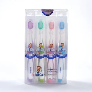 Wholesale Customizable Adult Plastic Toothbrush Soft Biodegradable PVC Packaging Manufacturer Customization for Hotel Home Use