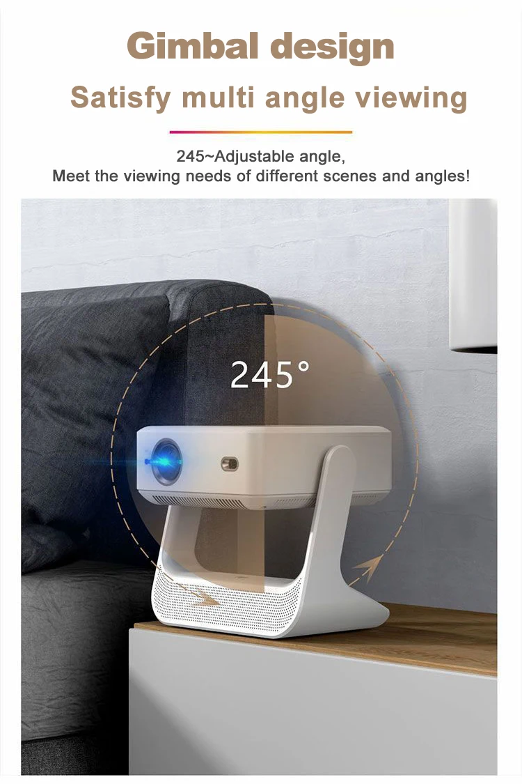 LONNST A2Pro Flick Smart Projector with Touch Screen Pad Android OS 5G Wifi 4k Projectors & Presentation Equipments