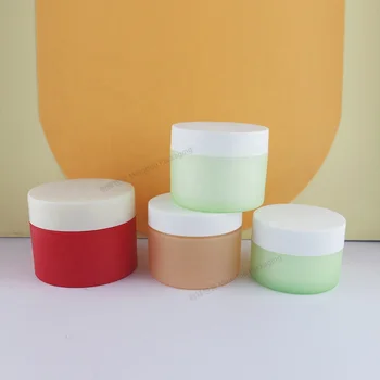 Cosmetics Round Empty Plastic Jars 100ml 250ml Thick Wall PP Body Eye Cream Jar for Skincare Cylinder Shape