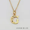 (Gold) letter G (including chain)