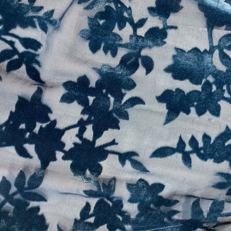 Искусственный бархатный жоржет фланелевая ткань с окантовкой сгоревшая бархатная для