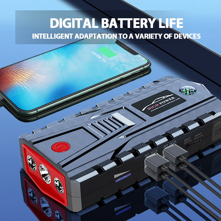 High Quality 32000mah High Power Car Jump Starter Power Bank / Multi