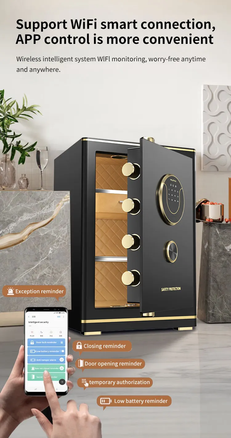 CEQSAFE Anti-Theft Safe Storage Box Safe Mechanical Lock Scale Password for Home Commercial Hotel Use Dedicated Safe manufacture