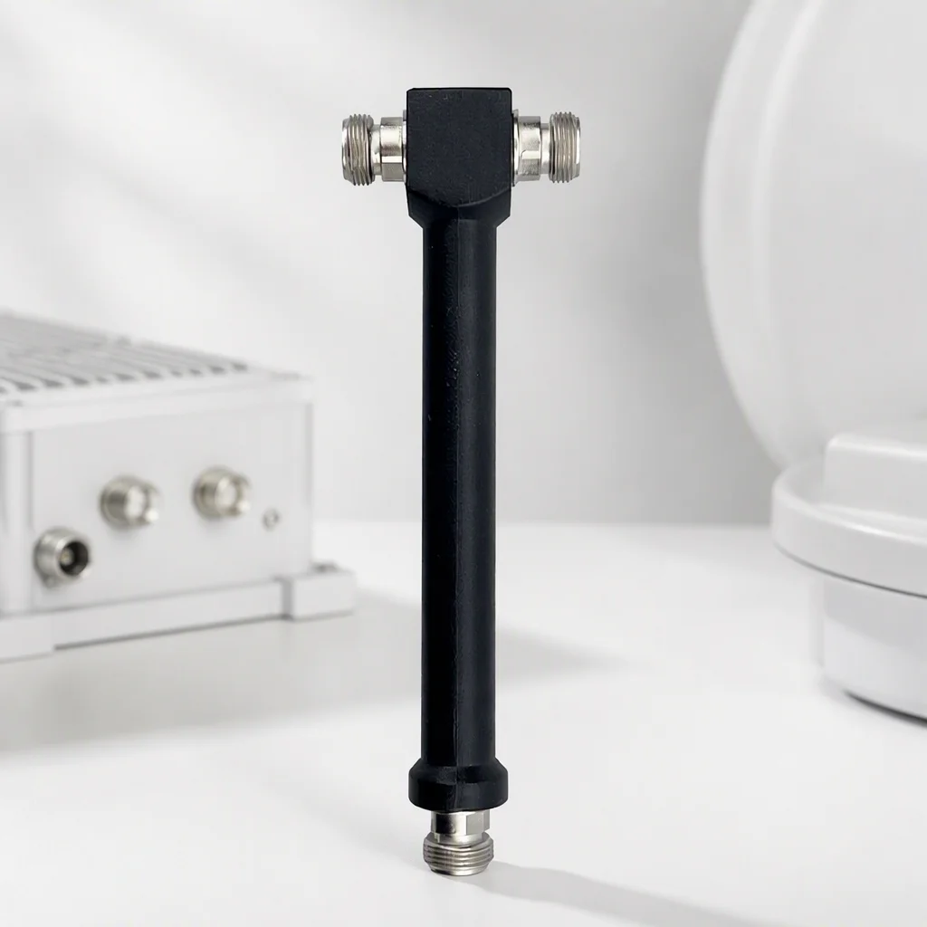 698-2700MHz 2 Way Cavity Power Splitter N Female 1 to 2 RF Divider for Indoor DAS Signal Distribution