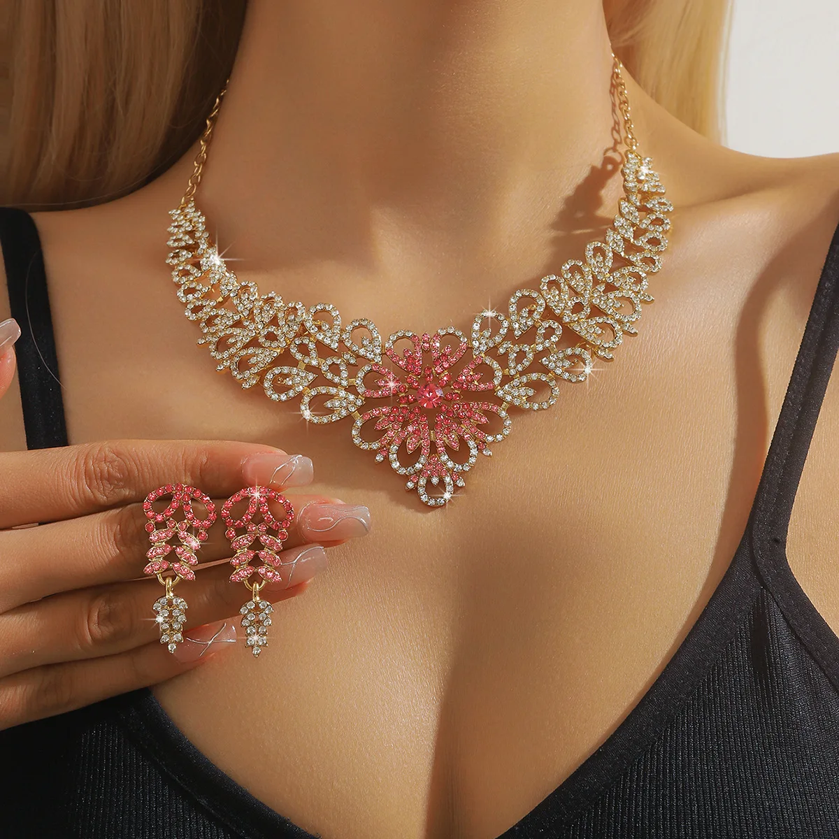 Elegant Diamond Wedding Jewelry Set