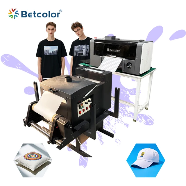 High-Speed DTF Printing Machine 2 Heads A3 33CM DTF PrinterXP600/1600A1/I3200-A1 2Heads for Shirt Printing and Scanners