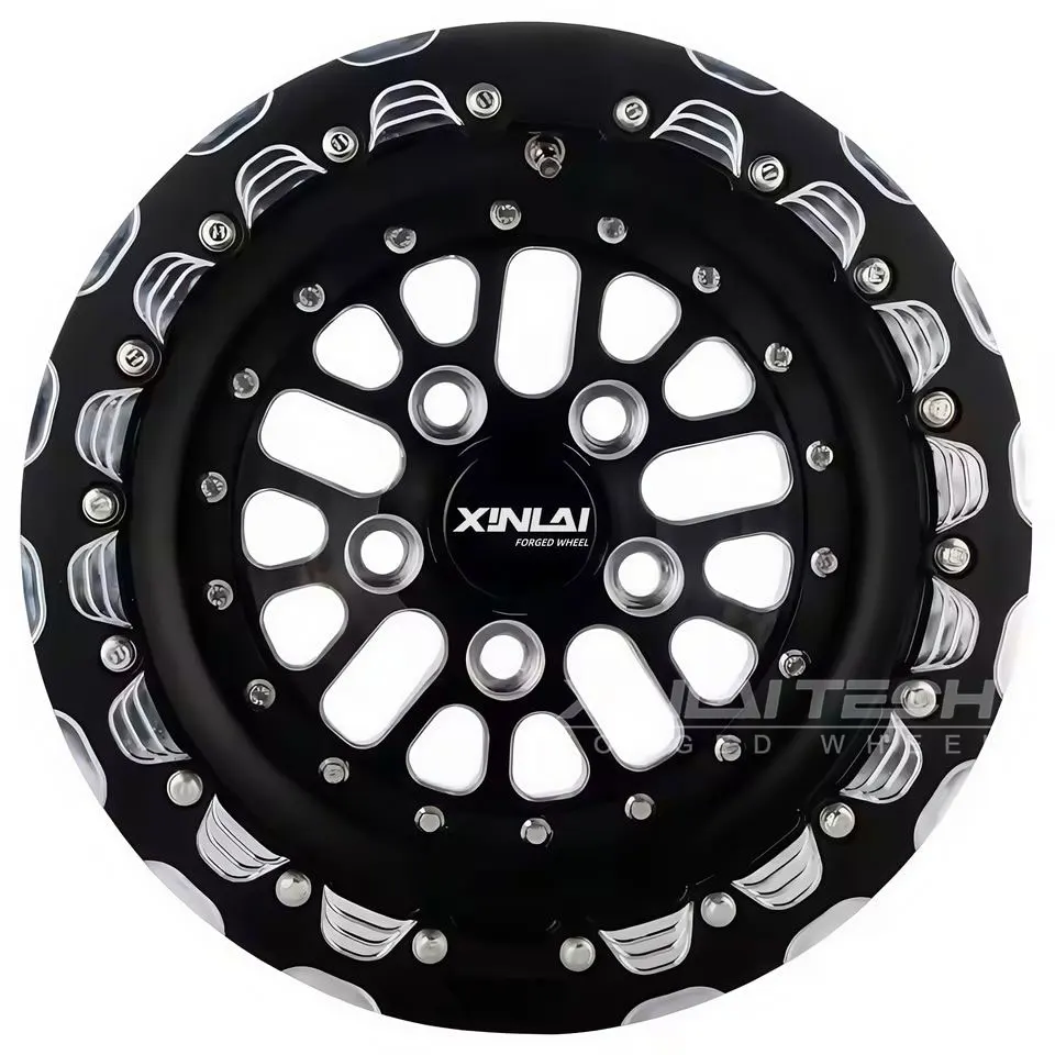 XINLAI Custom Forged Beadlock Wheels 17x9 18x9 20x10 22x12 6x139.7 5x127 5x130 8x170 for Offroad Pickup Jeep SUV 4WD - Image 1