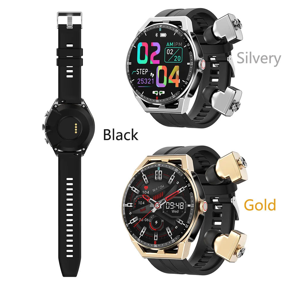 T20 Smartwatch Houses Its Ear Buds Smart Bracelet Bt Headset Wrist Band  Watch With Tws Earbuds Bt