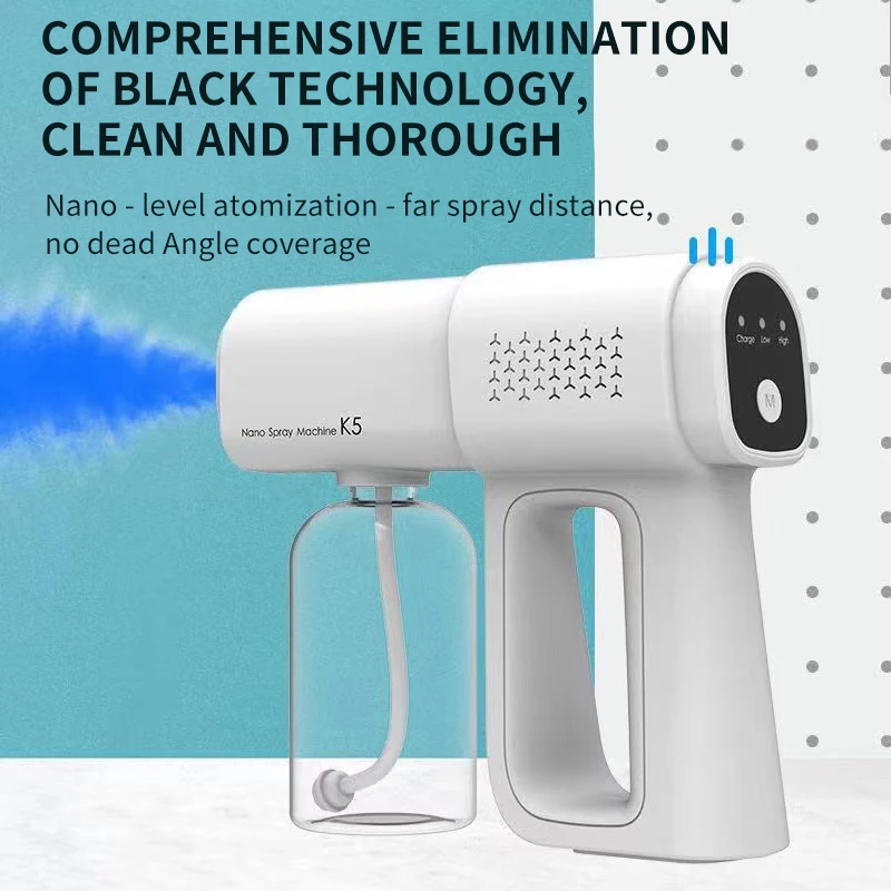 Handheld Wireless Rechargeable Atomizer Large Capacity Electric Adjustable Nozzle Air Freshener Sprayer Fogger Machine for Home