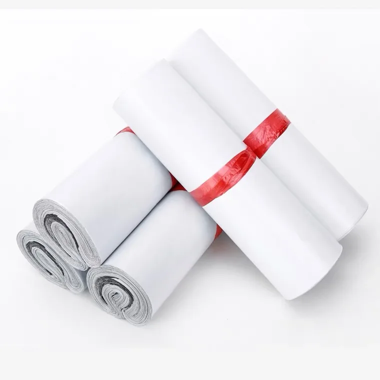 Recycled Mailers White Poly Courier Bag Flyers Plastic Courier Mailing