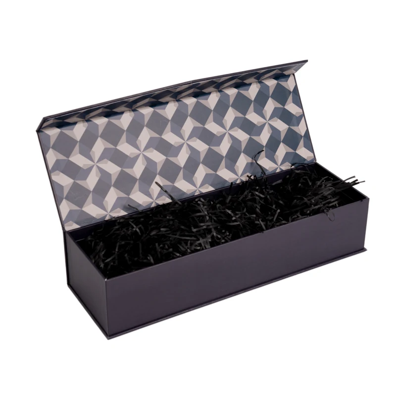 Luxury Custom Black Logo Hot Stamping Packaging Drawer Gift Boxes - Buy ...