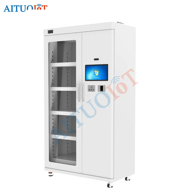 Smart UHF RFID Locker for Tool Linen Garment Clothes Textile Inventory Tracking Smart UHF RFID Cabinet