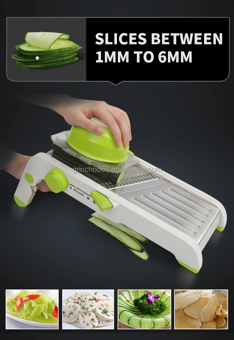 Adjustable Mandoline Slicer Vegetable Cutter Vegetable Fruit Julienne Onion Waffle French Fry Kitchen Cutter Tools