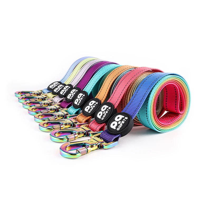 Fashion Pet Accessories Dog Leash Hardware Colorful Gradient Metal