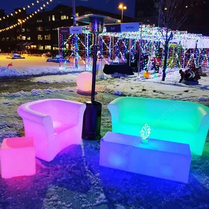 Wedding Decorated Lighting Furniture Modern Comfortable Leisure Sofa for Hotel Night Club KTV