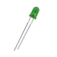 Hinchytek Hot Selling 5mm Yellow Green Diode LED 5.0*8.7mm 0.04w TYP50mcd 2v Green Diffused Lens Lamp Through Hole Dip LED