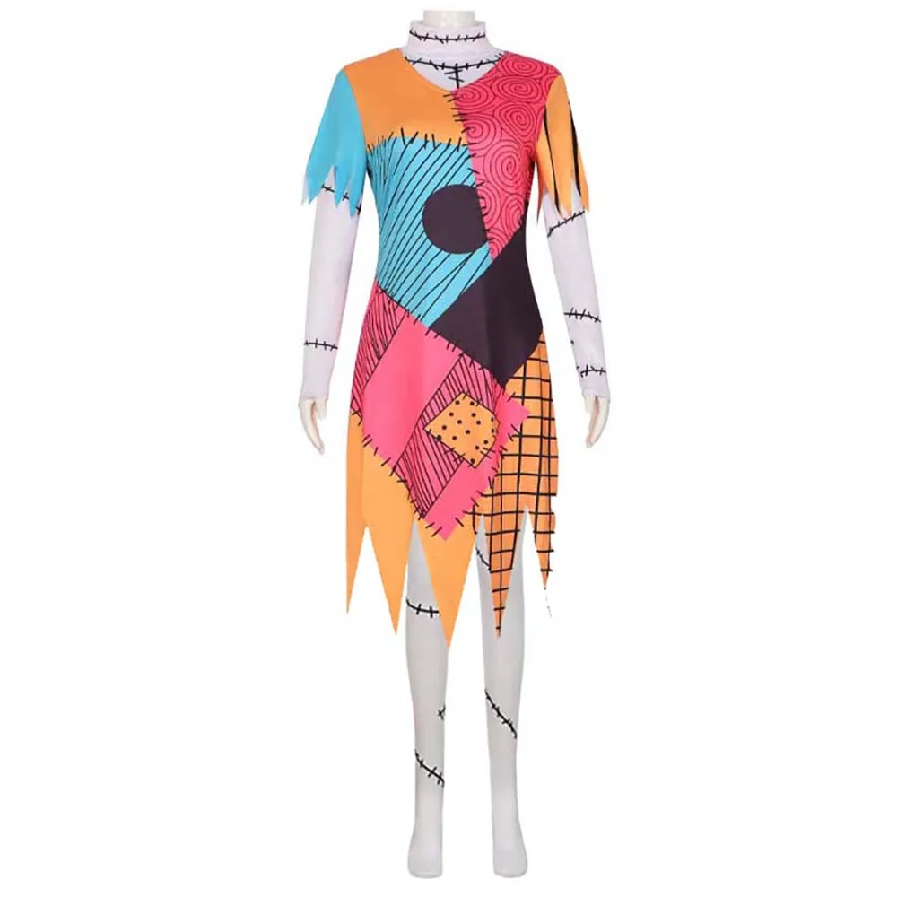 Halloween Family Matching Cosplay Jack Skellington Skeleton Bride the  Nightmare Before Christmas Sally Dress DISN-011