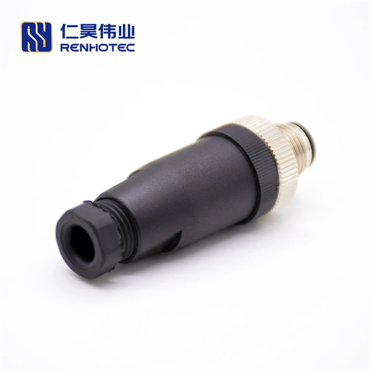 M12 Female Plug 3pin Compensated M12 Thermocouple Connectors Field Mount