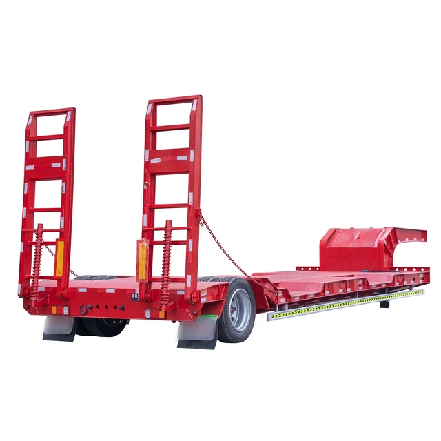 3 /4 Axle 40ft/60ft Flatbed Semi Trailer With Container Locks